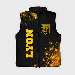 Женский жилет Lyon - gold gradient вертикально, цвет: 3D-черный