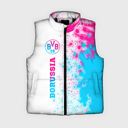 Женский жилет Borussia neon gradient style по-вертикали