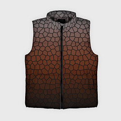 Женский жилет Коричневый градиент мозаика