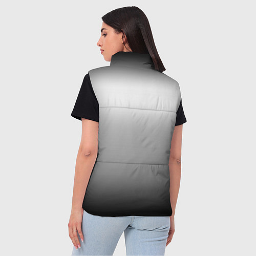 Женский жилет Градиент чёрно-серый / 3D-Черный – фото 4