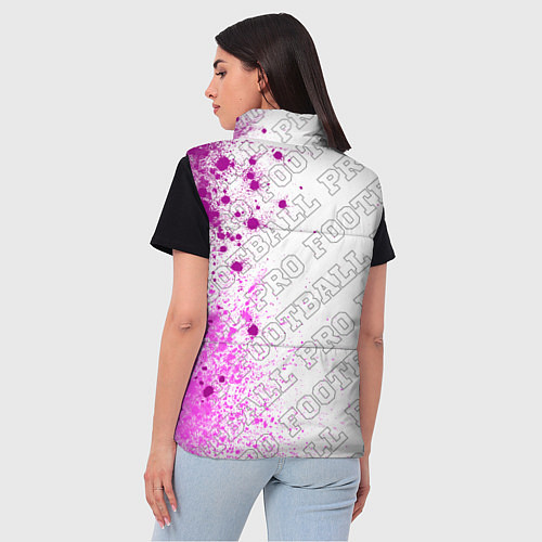 Женский жилет Sporting pro football по-вертикали / 3D-Черный – фото 4