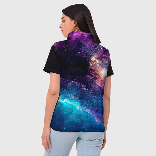 Женский жилет HIM space rock / 3D-Черный – фото 4
