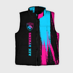 Женский жилет AEK Athens - neon gradient по-вертикали
