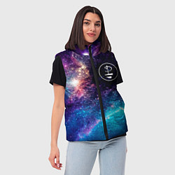 Женский жилет Pink Floyd space rock, цвет: 3D-черный — фото 2