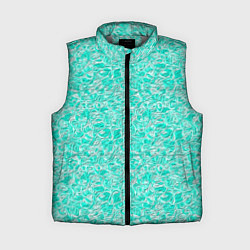 Женский жилет Абстрактный бирюзово-белый фон