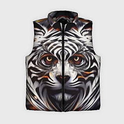 Женский жилет Абстракция: тигр