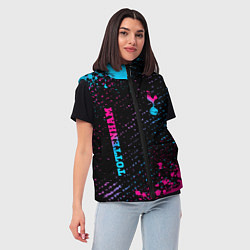Женский жилет Tottenham - neon gradient вертикально, цвет: 3D-черный — фото 2