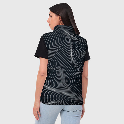 Женский жилет Черная аннигиляция / 3D-Светло-серый – фото 4