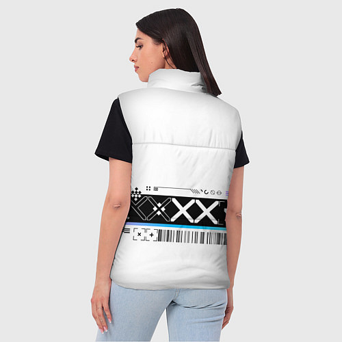 Женский жилет Printstream white - скин CS / 3D-Черный – фото 4