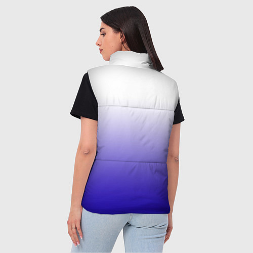 Женский жилет Градиент белый ультрамарин / 3D-Светло-серый – фото 4