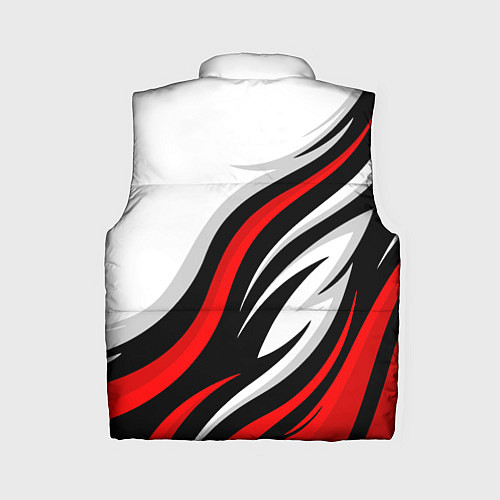 Женский жилет Mercedes benz AMG - белый с красным / 3D-Светло-серый – фото 2