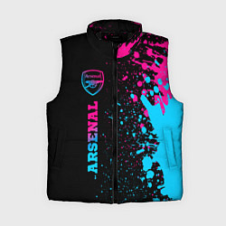 Женский жилет Arsenal - neon gradient по-вертикали, цвет: 3D-черный