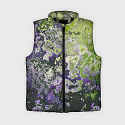 Женский жилет Абстрактный эффект ржавчины, цвет: 3D-черный