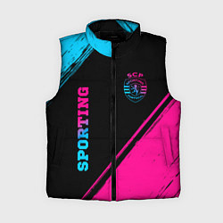 Женский жилет Sporting - neon gradient вертикально, цвет: 3D-черный