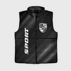 Женский жилет Porsche sport metal, цвет: 3D-черный