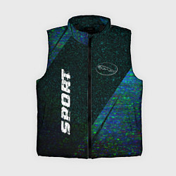 Женский жилет Jaguar sport glitch blue