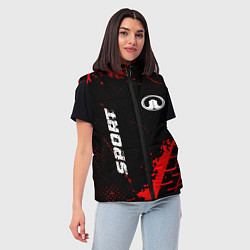 Женский жилет Great Wall red sport tires, цвет: 3D-черный — фото 2