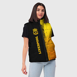 Женский жилет Liverpool - gold gradient по-вертикали, цвет: 3D-черный — фото 2