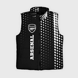 Женский жилет Arsenal sport на темном фоне по-вертикали, цвет: 3D-черный