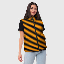 Женский жилет Георгиевская полоса чёрно-жёлтый, цвет: 3D-черный — фото 2