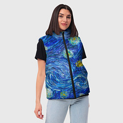 Женский жилет Мазки ван гога, цвет: 3D-красный — фото 2