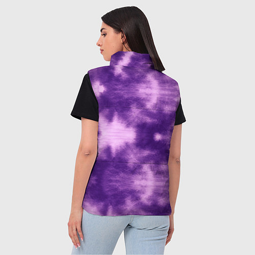 Женский жилет Фиолетовый тайдай / 3D-Черный – фото 4