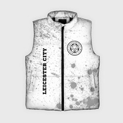 Женский жилет Leicester City sport на светлом фоне вертикально, цвет: 3D-черный