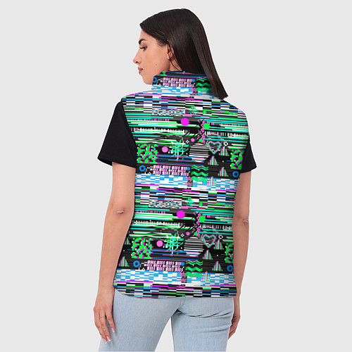 Женский жилет Abstract color pattern / 3D-Светло-серый – фото 4