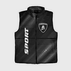 Женский жилет Lamborghini sport metal, цвет: 3D-черный