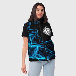 Женский жилет Green Day sound wave, цвет: 3D-черный — фото 2