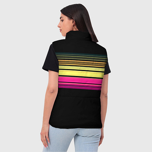 Женский жилет Cyber skull - ai art fantasy / 3D-Красный – фото 4