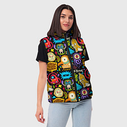 Женский жилет Follow your dream monsters, цвет: 3D-светло-серый — фото 2