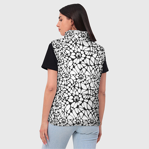 Женский жилет Абстрактный узор из звезд / 3D-Светло-серый – фото 4