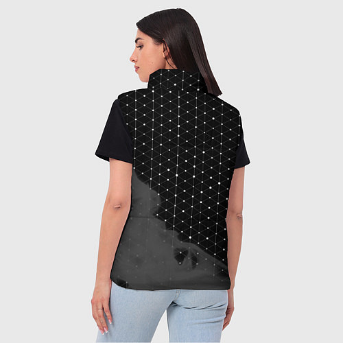 Женский жилет Tottenham sport на темном фоне вертикально / 3D-Черный – фото 4