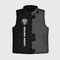 Женский жилет Leeds United sport на темном фоне по-вертикали