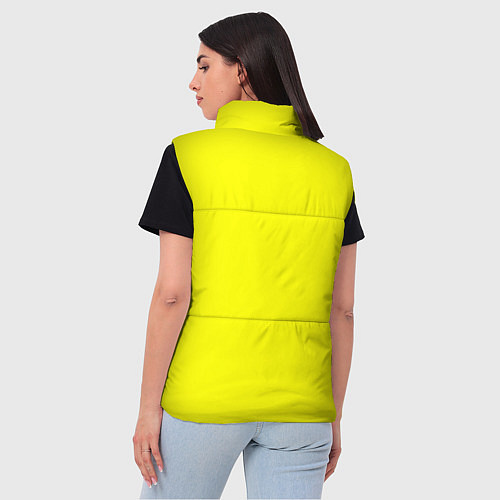 Женский жилет Яркий желтый / 3D-Красный – фото 4
