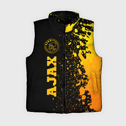 Женский жилет Ajax - gold gradient по-вертикали, цвет: 3D-черный