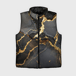 Женский жилет Золото и черный агат