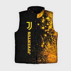 Женский жилет Juventus - gold gradient по-вертикали, цвет: 3D-черный