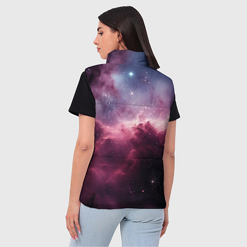 Женский жилет Абстрактный космос фантастика / 3D-Черный – фото 4