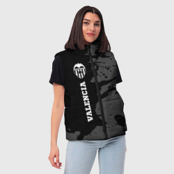 Женский жилет Valencia sport на темном фоне по-вертикали, цвет: 3D-черный — фото 2