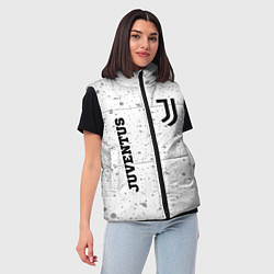 Женский жилет Juventus sport на светлом фоне вертикально, цвет: 3D-черный — фото 2