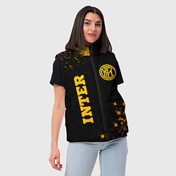 Женский жилет Inter - gold gradient вертикально, цвет: 3D-черный — фото 2
