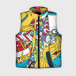 Женский жилет Летние мотивы, цвет: 3D-светло-серый