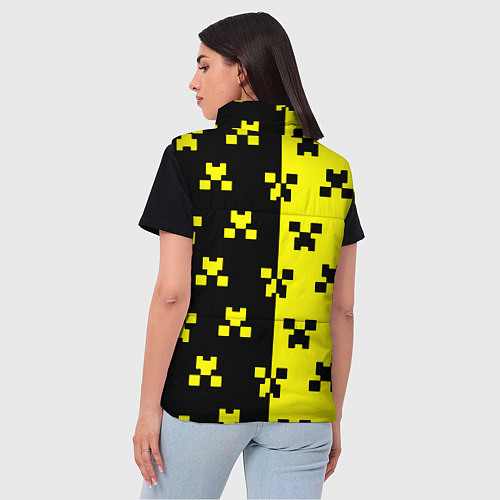 Женский жилет Minecraft logo brend online / 3D-Красный – фото 4