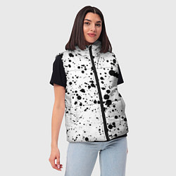 Женский жилет Черные пятна, цвет: 3D-черный — фото 2