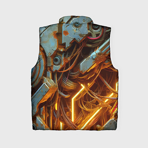 Женский жилет Cyber armor - ai art / 3D-Светло-серый – фото 2
