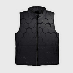 Женский жилет Камуфляж черных плит, цвет: 3D-черный