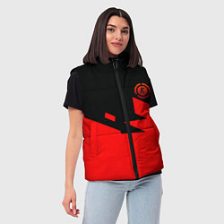 Женский жилет CSGO стильная геометрия красный, цвет: 3D-красный — фото 2