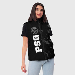 Женский жилет PSG sport на темном фоне по-вертикали, цвет: 3D-черный — фото 2